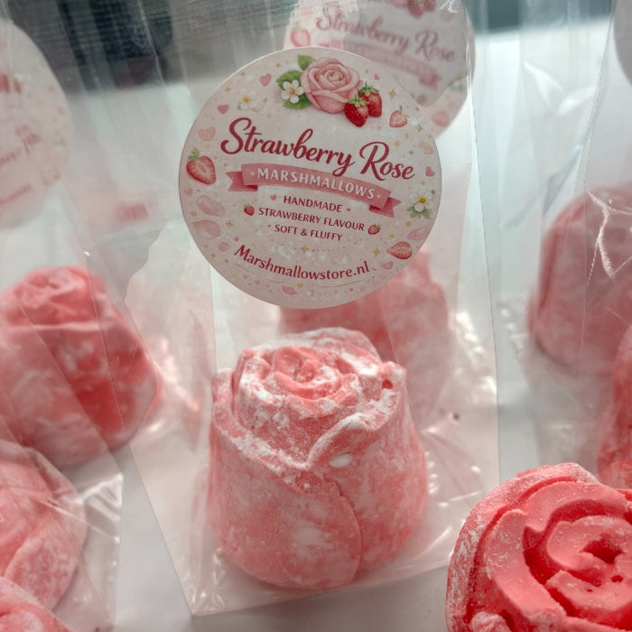 Marshmallow Strawberry Rose - Marshmallowstore.nl